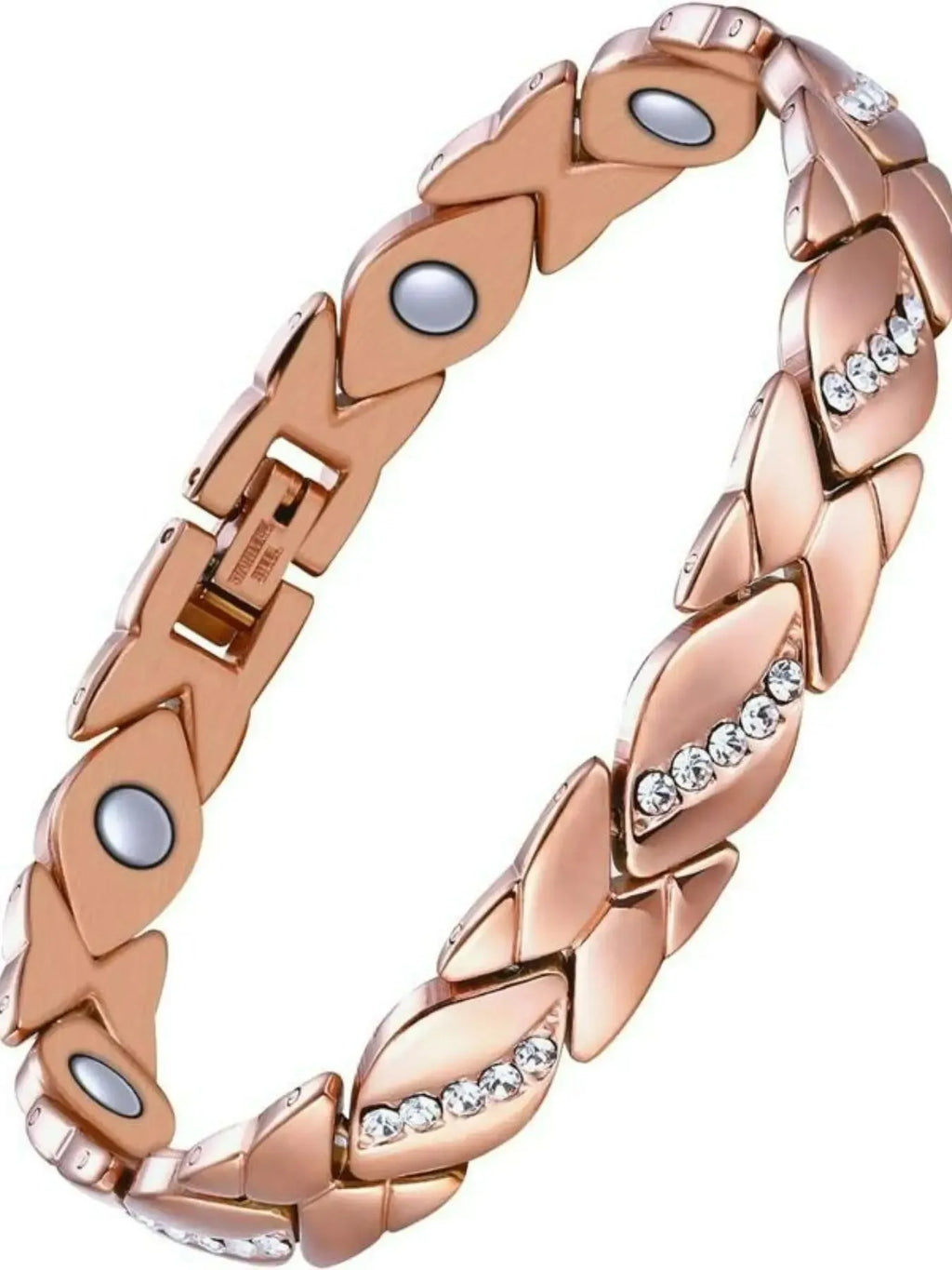 Copper Bracelet for Women, 99.99% Solid Pure Copper Megneetic Arthritis, Effective Neodymium Lympunclog, Titanium Steel Bracelets