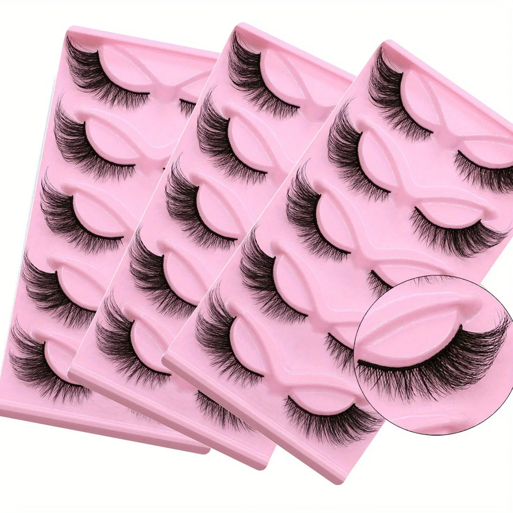 15Pairs 3-Pack Cat Eye Lashes Long Lashes Cat Eye Look Wispy Lashes