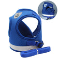 Cat / Dog Harness Lead Leash Set Adjustable Reflective Escape Proof Pet Mesh Vest Harness