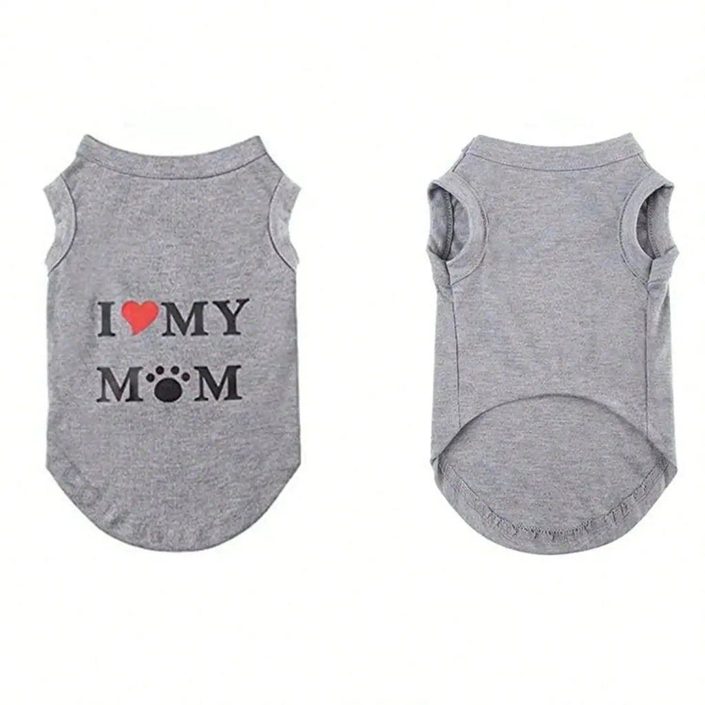 Lovely pet print vest dog T-shirt summer breathable clothes