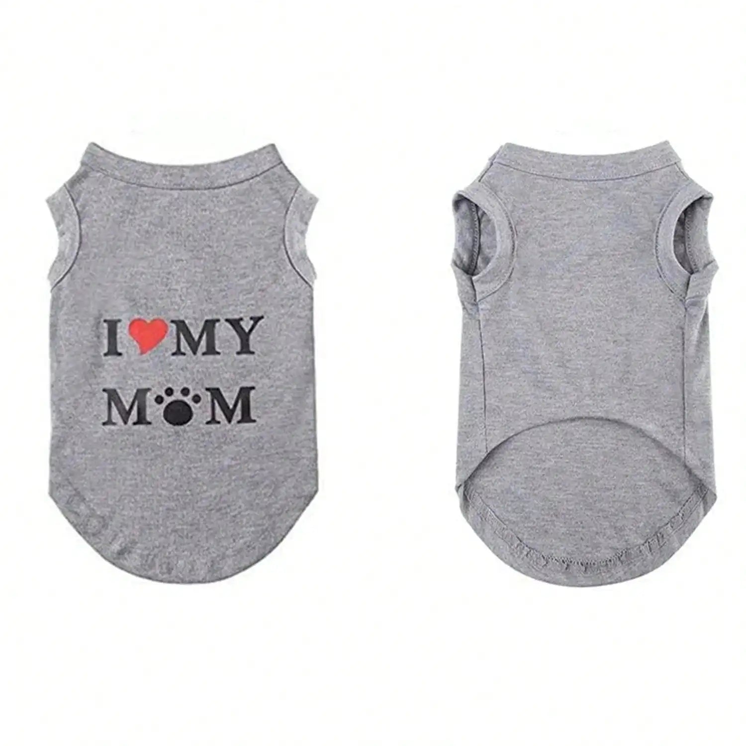 Lovely pet print vest dog T-shirt summer breathable clothes