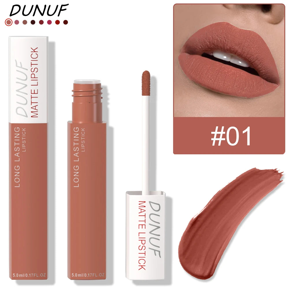 Long-Lasting Lip Gloss Lipstick Matte Velvet Waterproof