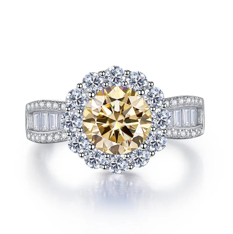 Luxury S925 Sterling Silver Ring Classic Retro Style