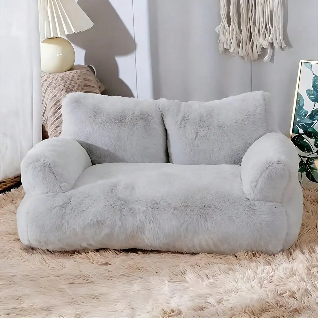 Dog Sofa, Small Dog Bed With Colorful Elastic Balls For Playing Removable And Washable Cover