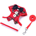 Elegant Bowtie Dog Harness Vest with Leash Adjustable Cat Harness Leash Set Cute Bowknot Tuxedo