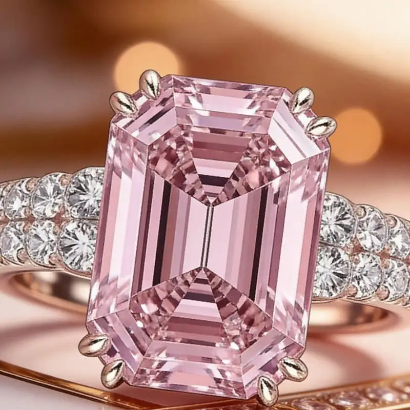 Gorgeous Zirconia Inlaid Ring Elegant Jewelry for Women