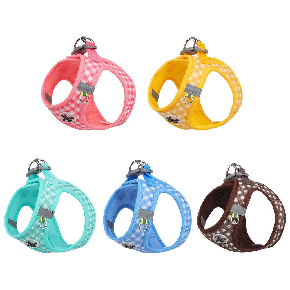 Beautiful Harness Small Medium-Sized Dog Cat Reflective Breathable
