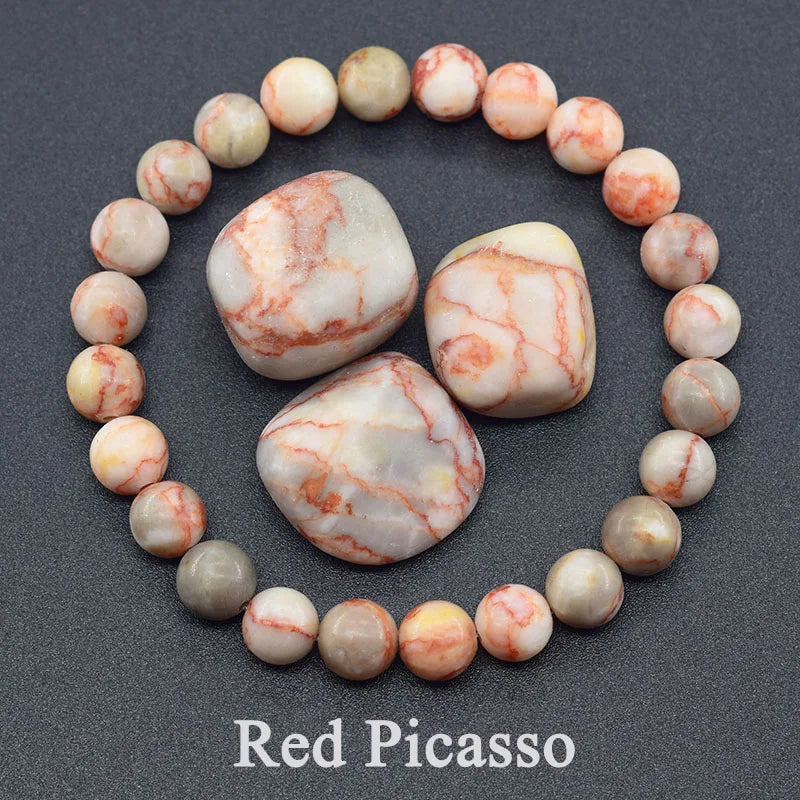 New Amethust Bracelet Made of Real Natural Stone Beads Bracelet