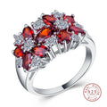 Pure Sterling Sparkling 925 Silver Rings for Women CZ Crystal