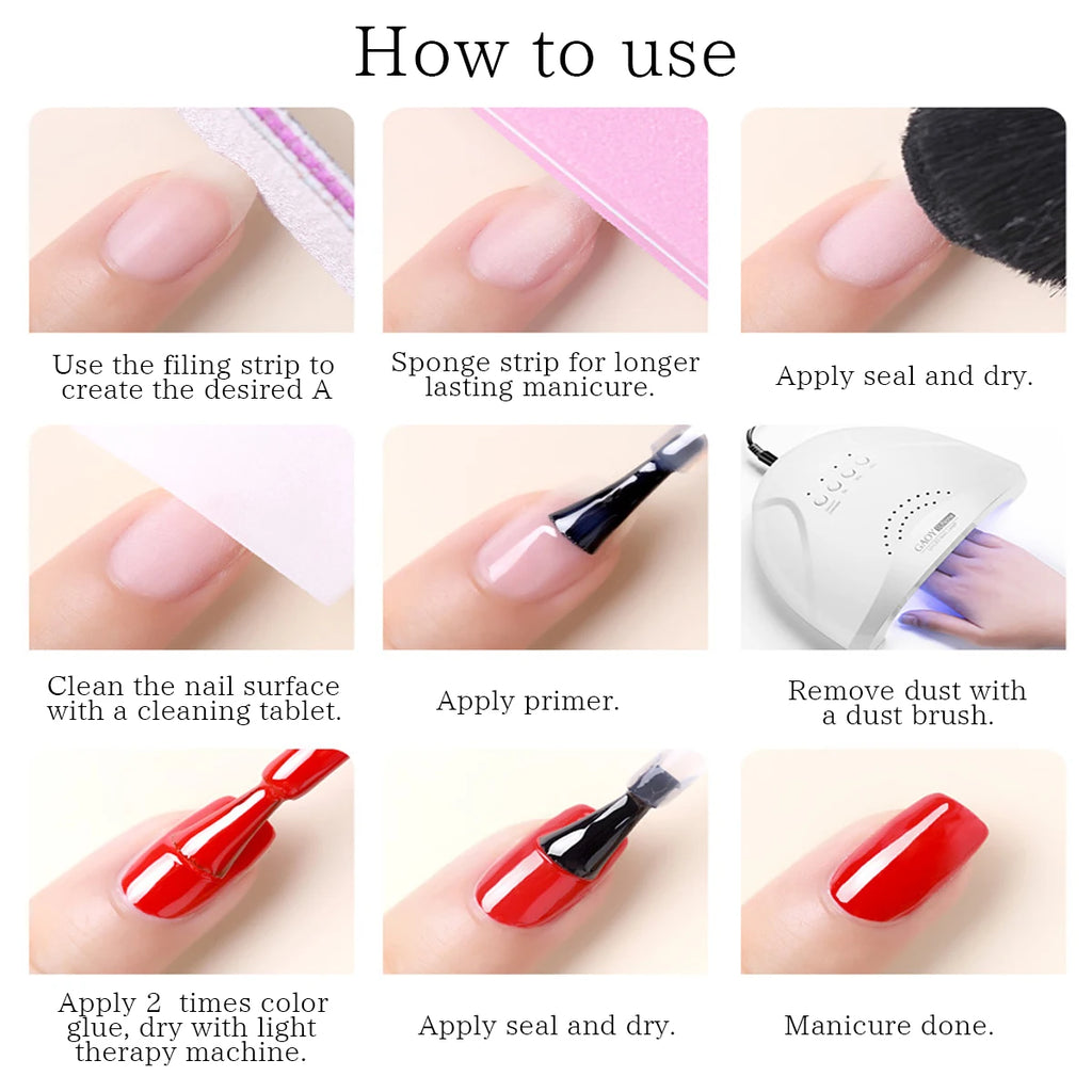 6-Piece Set of Nail Gel, Seasonal Fashionable Nail Gel