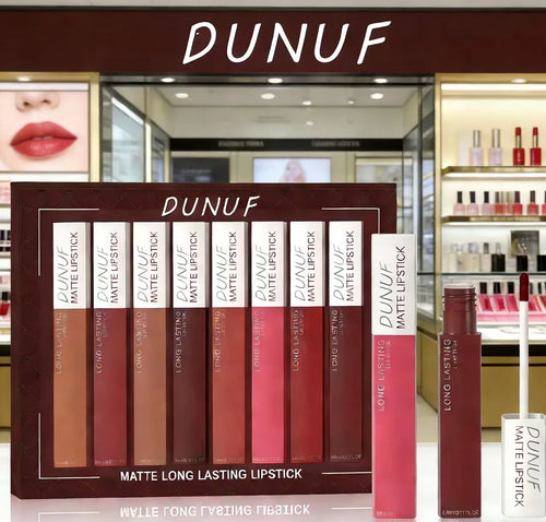 8pc/set Long-Lasting Lip Gloss Matte Waterproof