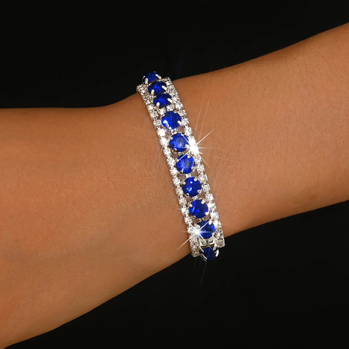 Fashion Shine Ladies Bracelet Colored Shine Rhinestone