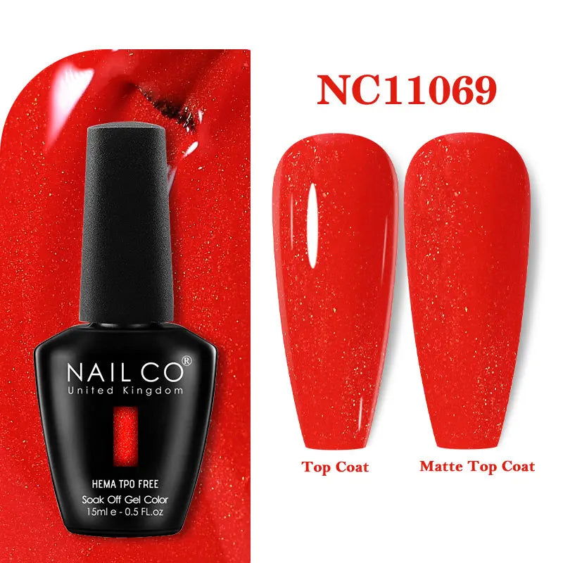 15ml TPO-Free Nail Gel Polish Semi Permanent Nails Art Manicure Design Hybrid Remover Gel Top Coat Ongle Gel UV