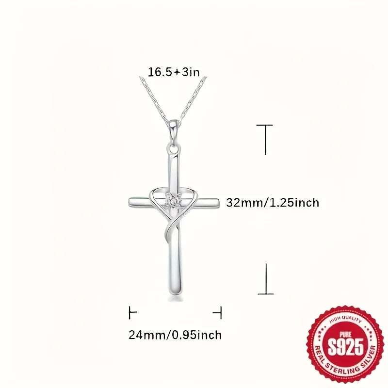 925 Silver Moissanite Necklace 925 Sterling Silver Necklace
