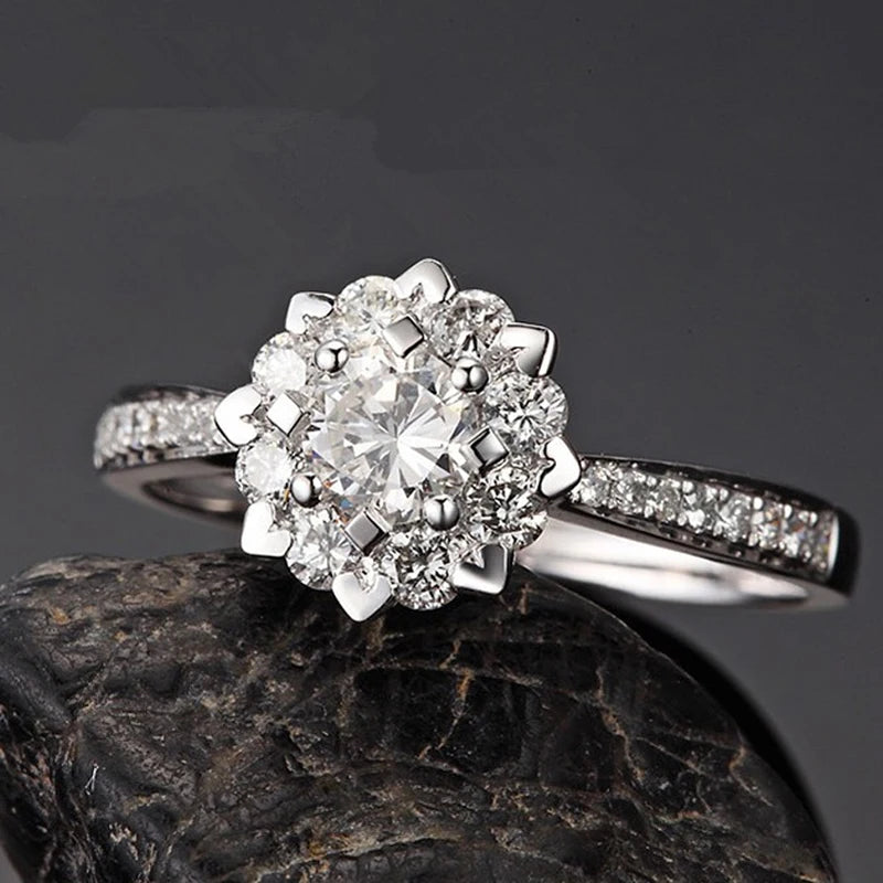 Luxury 925 Sterling Silver Classic Ring for Women