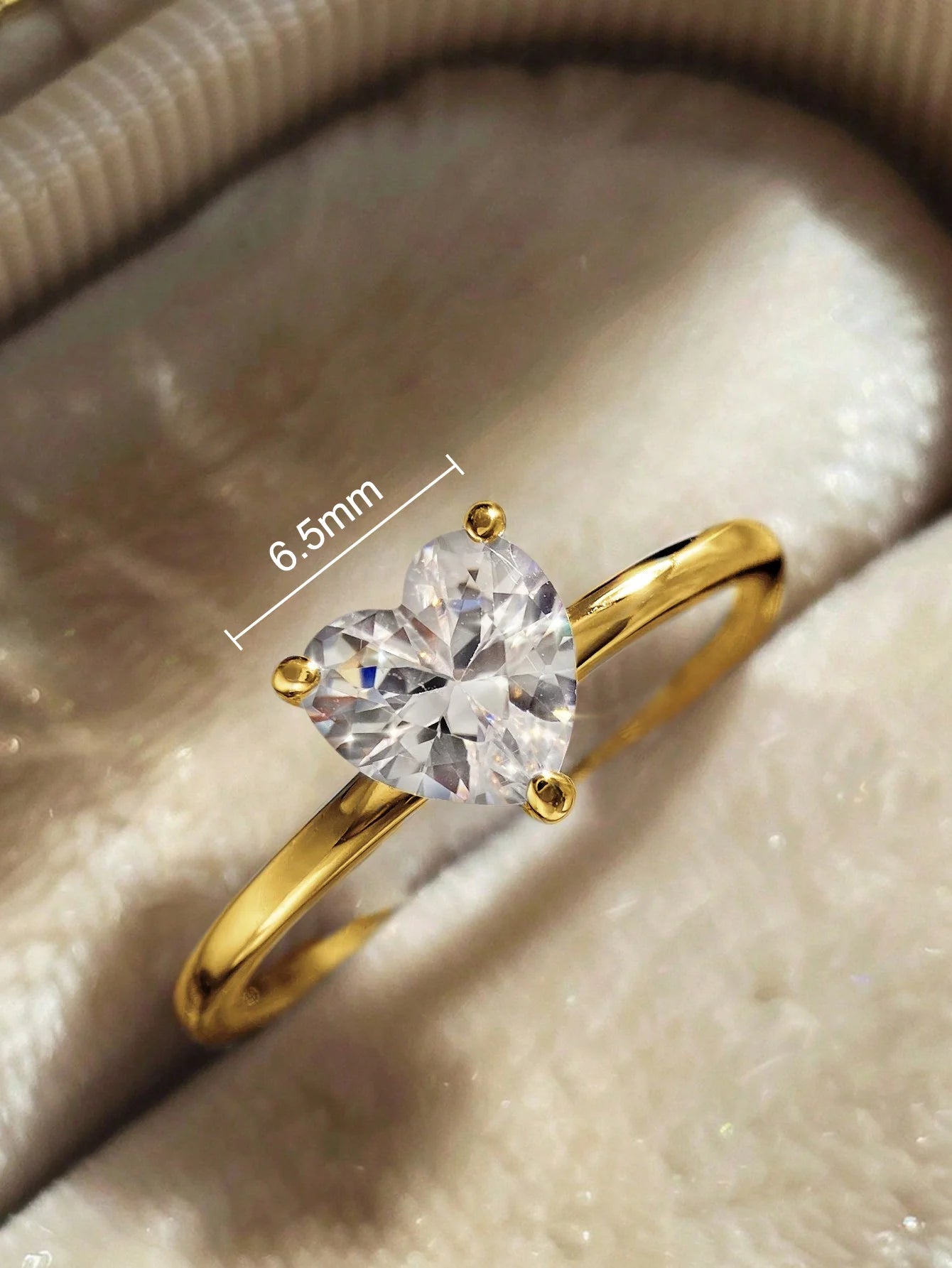 Beautiful 925 Sterling Silver Simple Classic Marquise Zircon Ring For Women