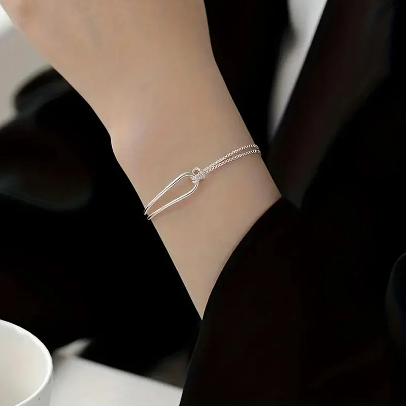 New S925 Silver Bracelet, Exquisite and Elegant