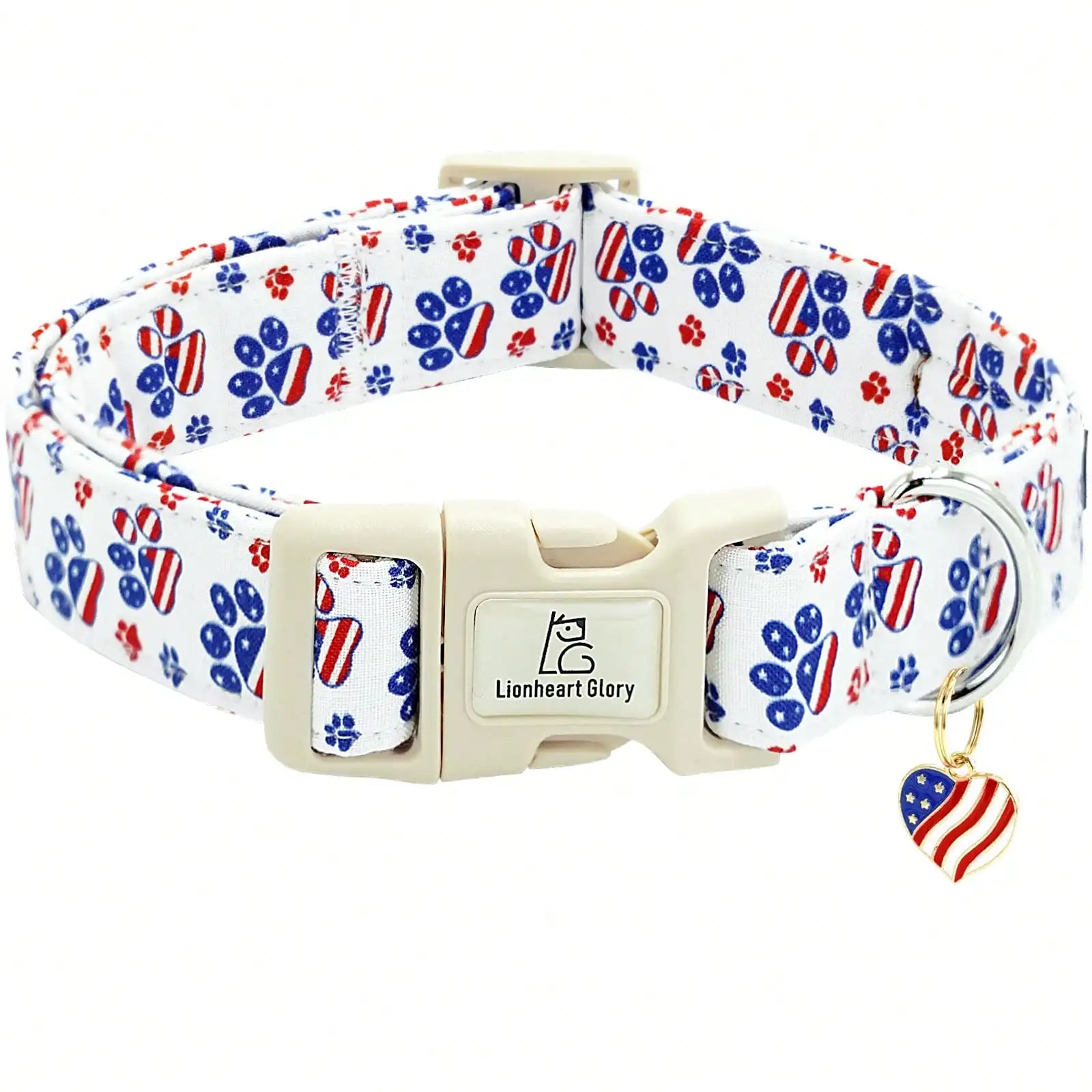 4th Of July Independence Day Patriotic Pet Collar American Flag Pattern Adjustable