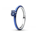 S925 Sterling Silver Dainty Thin Band Ring Colorful Enamel Heart Cubic Zirconia