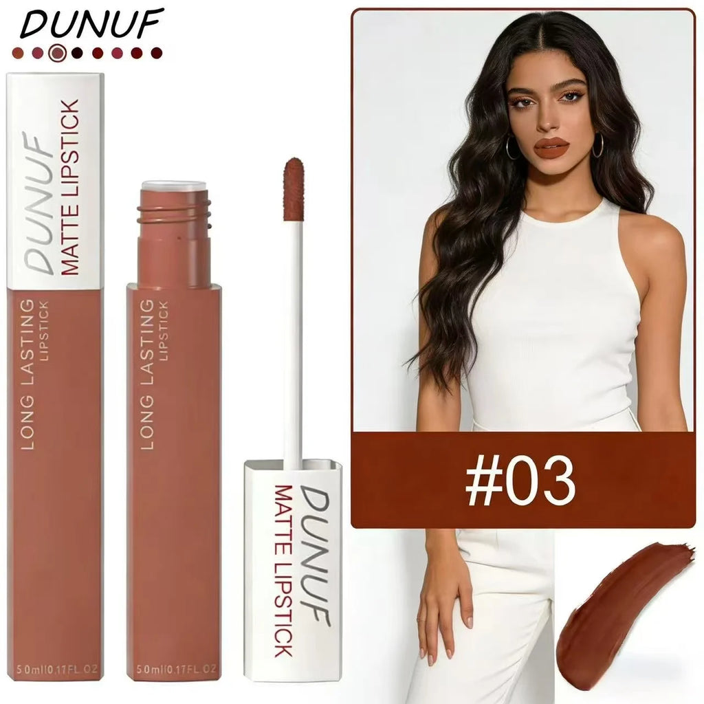 8pc/set Long-Lasting Lip Gloss Matte Waterproof