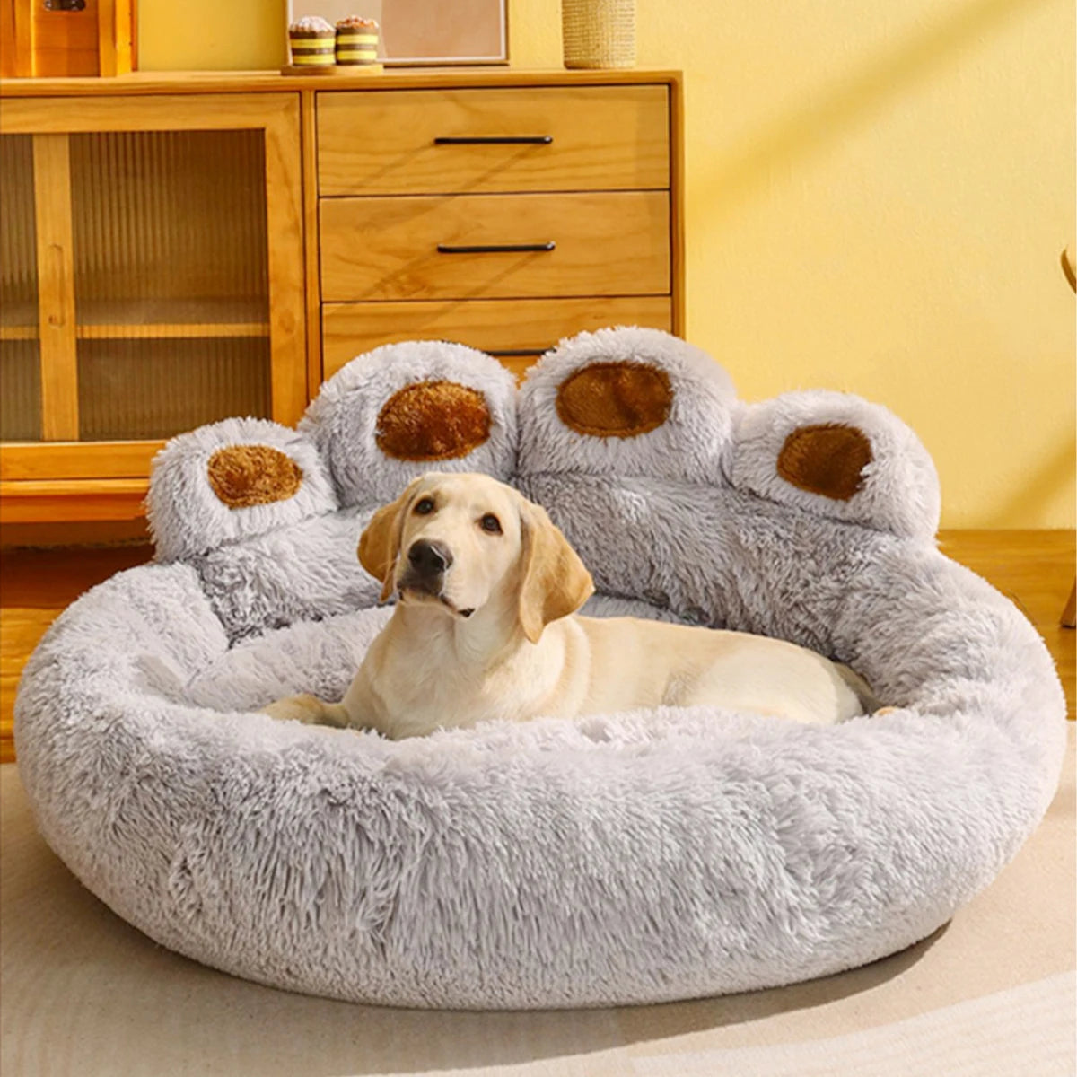 Fluffy Dog Bed for Large Dogs