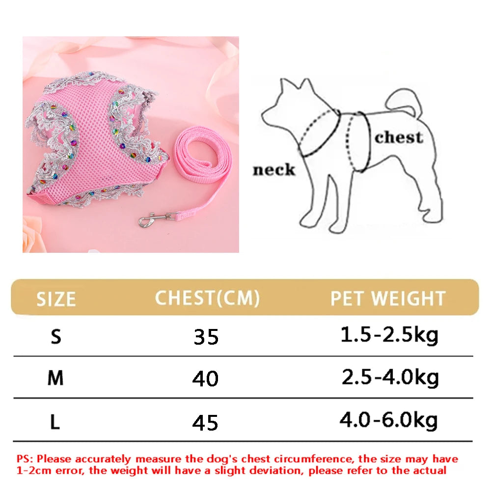 Butterfly Vest Harness Breathable Cute Small Dog Cat Puppy Safe Nylon