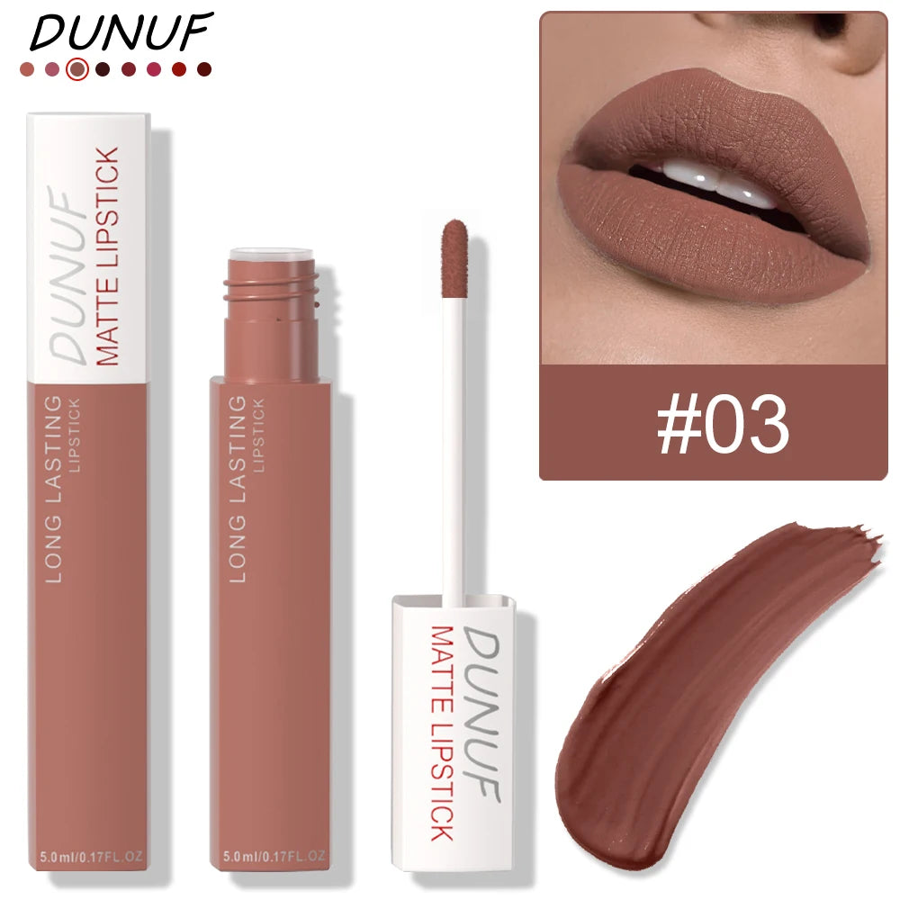 Long-Lasting Lip Gloss Lipstick Matte Velvet Waterproof