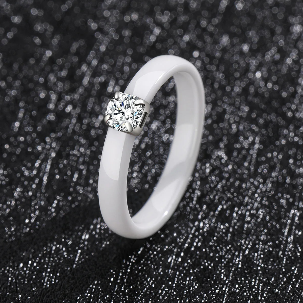 Classic Ring for Women Ceramic 3mm