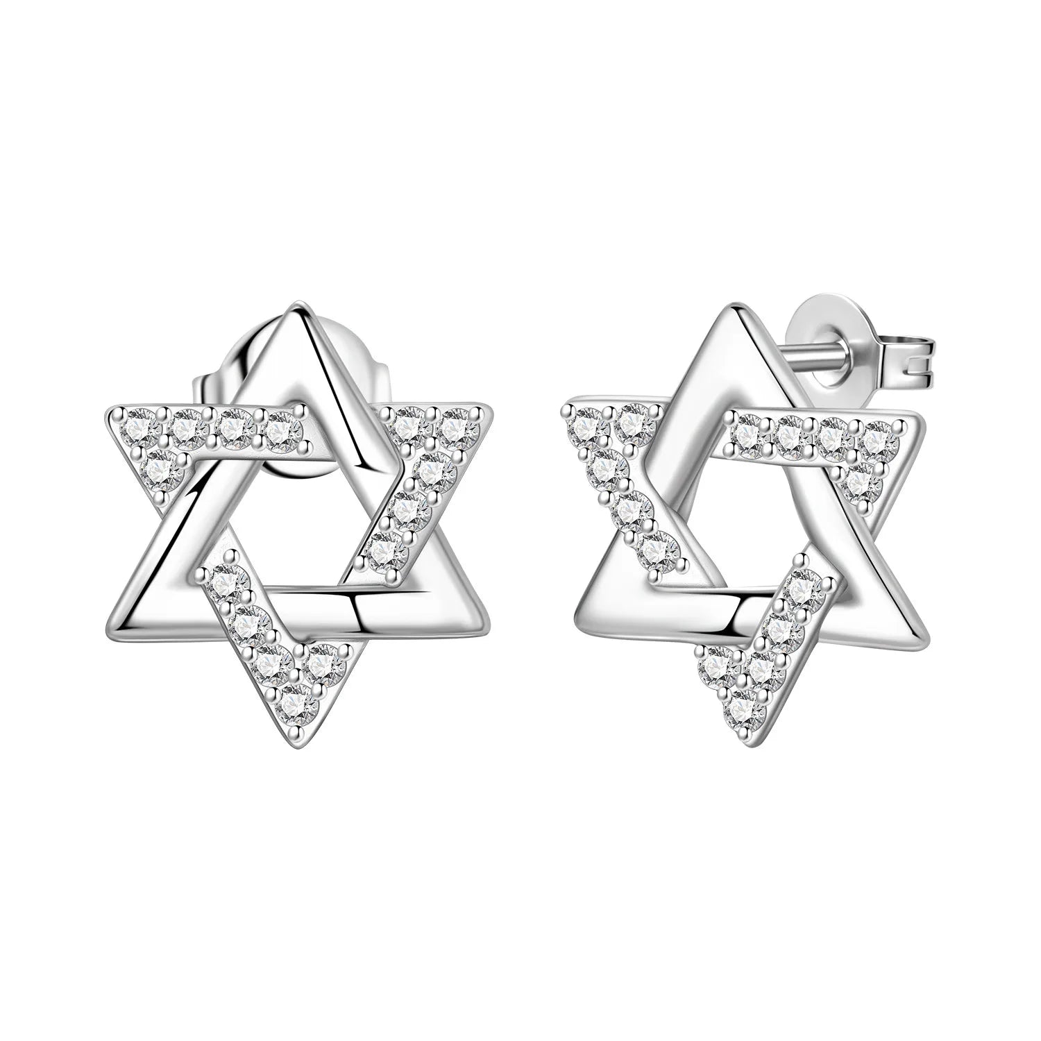 Elegant S925 Sterling Silver 18k Gold Classic Knot Stud Earrings For Ladys