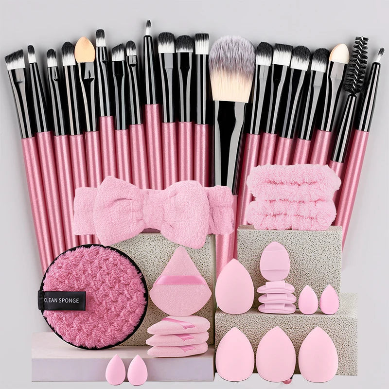 Makeup Brush Set 20Pcs Kit Soft Fluffy Eye Shadow Brushes Cosmetic Foundation Powder Highlighter Beauty Tool