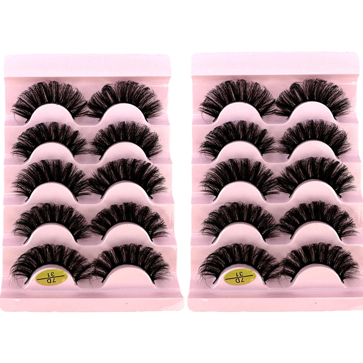 New 10 Pairs(2box） Cat eyelashes Fluffy False Eyelashes Naturally Soft & Thick