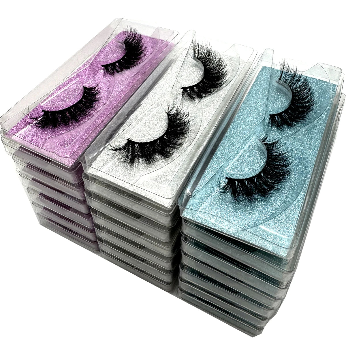 New 21Pairs Natural Fluffy Volume False Eyelashes Dramatic Thick 3D Mink Lashes Extension