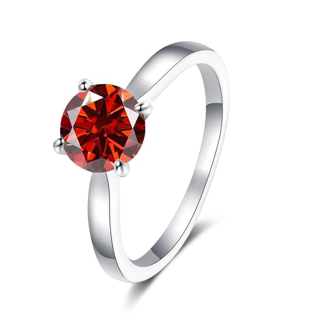 Gorgeous Moissanite Ring in S925 Sterling Silver High Quality Ring