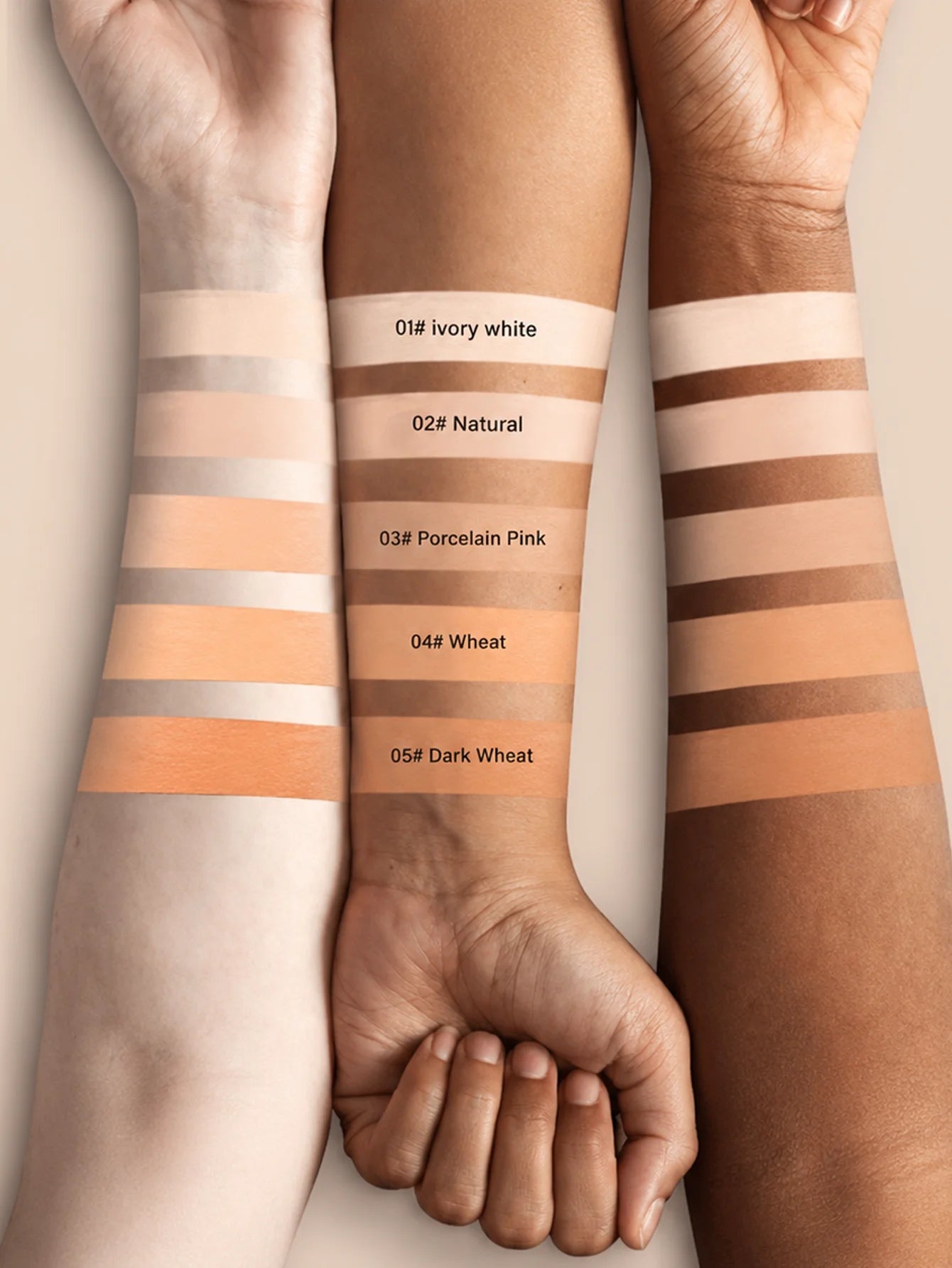 2 In 1 Foundation Concealer Stick With Built-in Brush