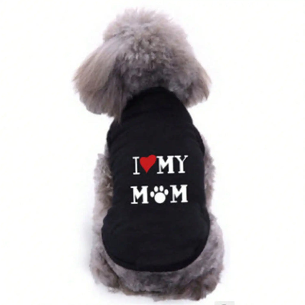 Lovely pet print vest dog T-shirt summer breathable clothes
