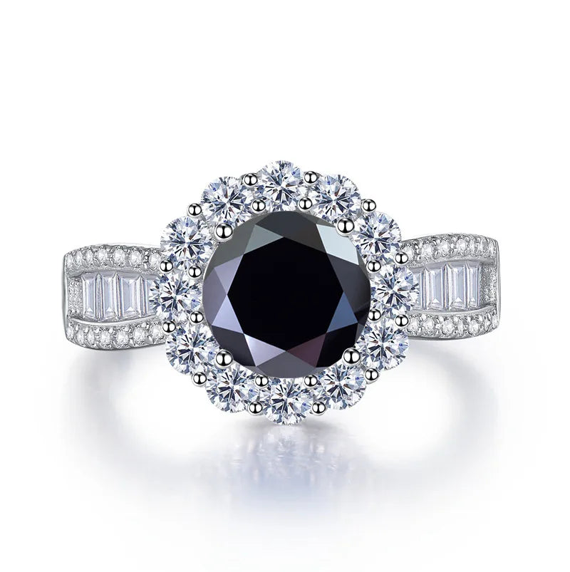 Luxury S925 Sterling Silver Ring Classic Retro Style