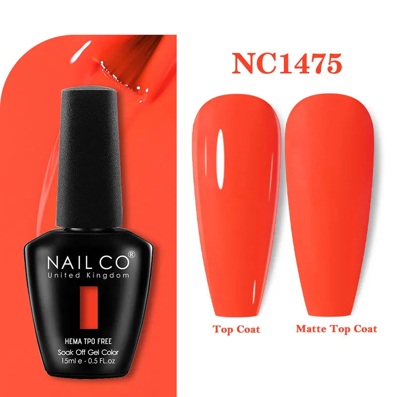 15ml TPO-Free Nail Gel Polish Semi Permanent Nails Art Manicure Design Hybrid Remover Gel Top Coat Ongle Gel UV