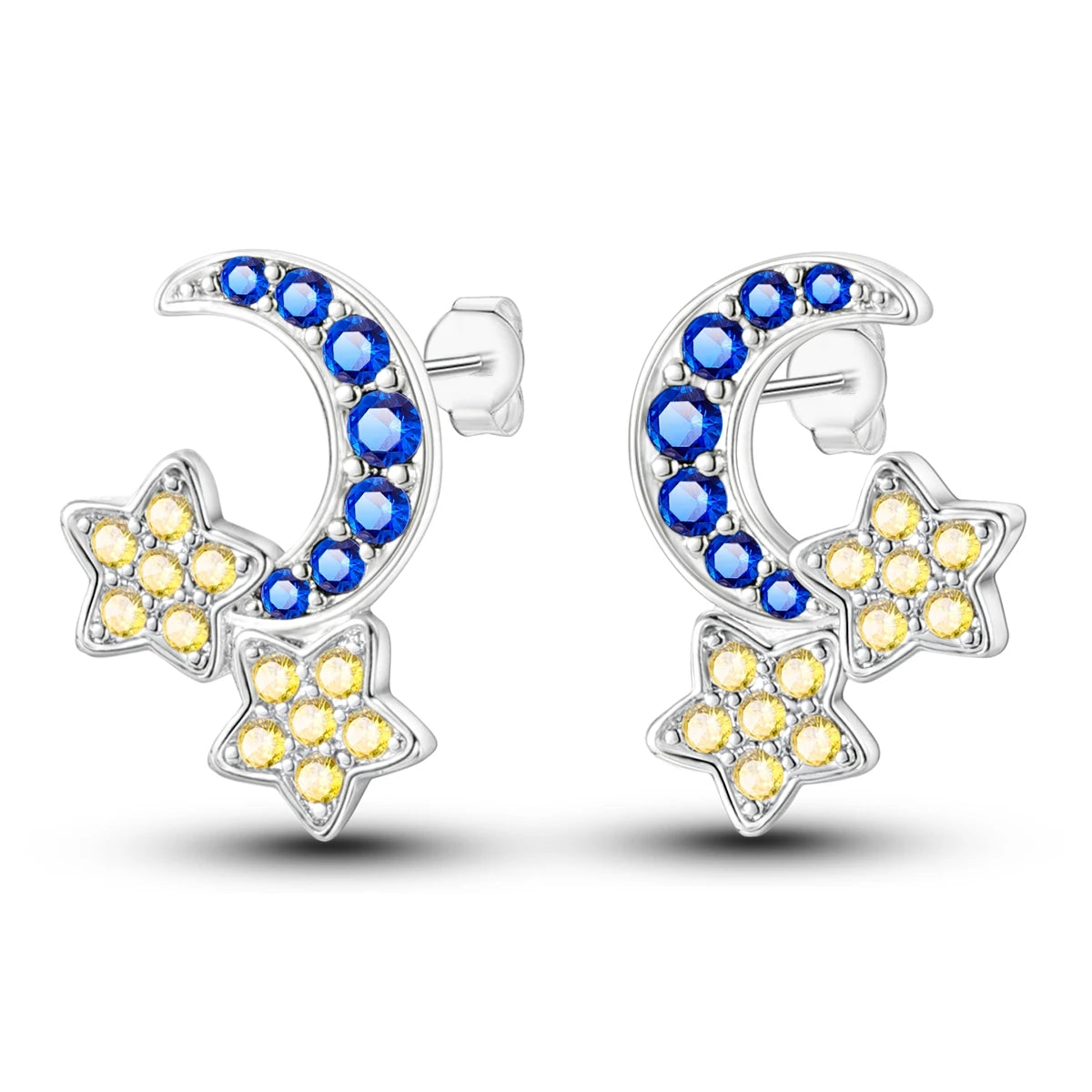 Elegant S925 Sterling Silver 18k Gold Classic Knot Stud Earrings For Ladys