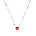 Elegant 925 Sterling Silver Jewelry Heart Choker Necklaces for Women