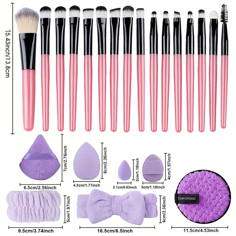 Makeup Brush Set 20Pcs Kit Soft Fluffy Eye Shadow Brushes Cosmetic Foundation Powder Highlighter Beauty Tool