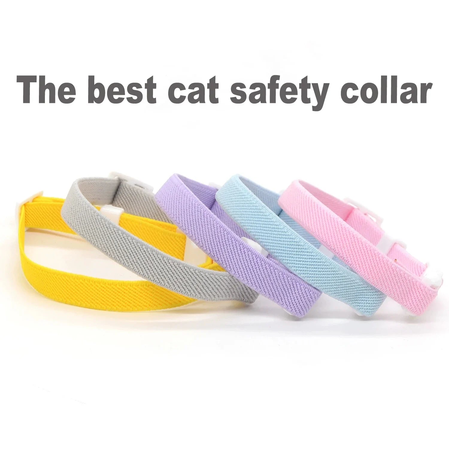Light Weight Fashion Safety dog Collar Stretch Elastic