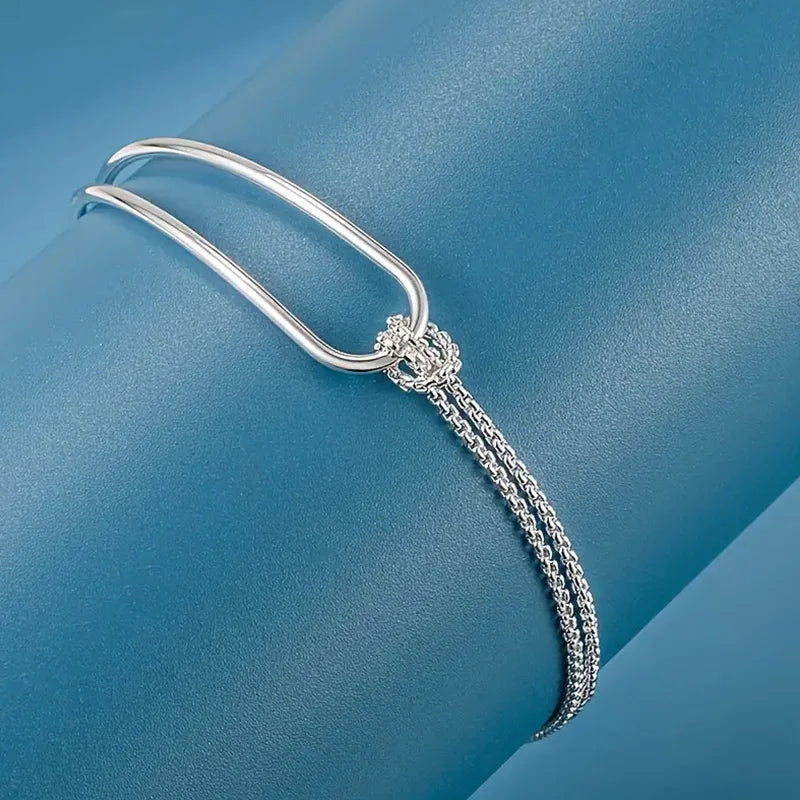 New S925 Silver Bracelet, Exquisite and Elegant