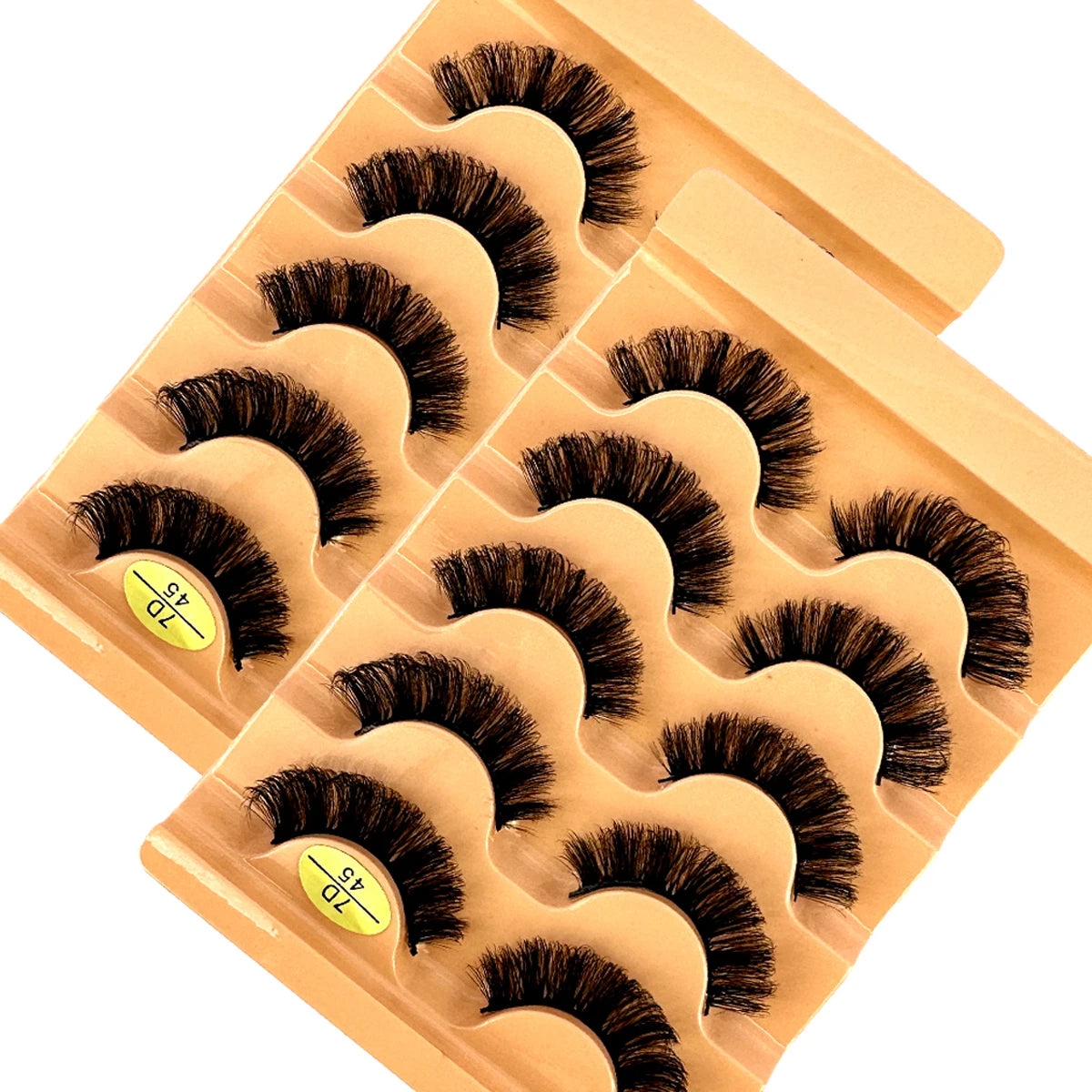 New 10 Pairs(2box） Cat eyelashes Fluffy False Eyelashes Naturally Soft & Thick