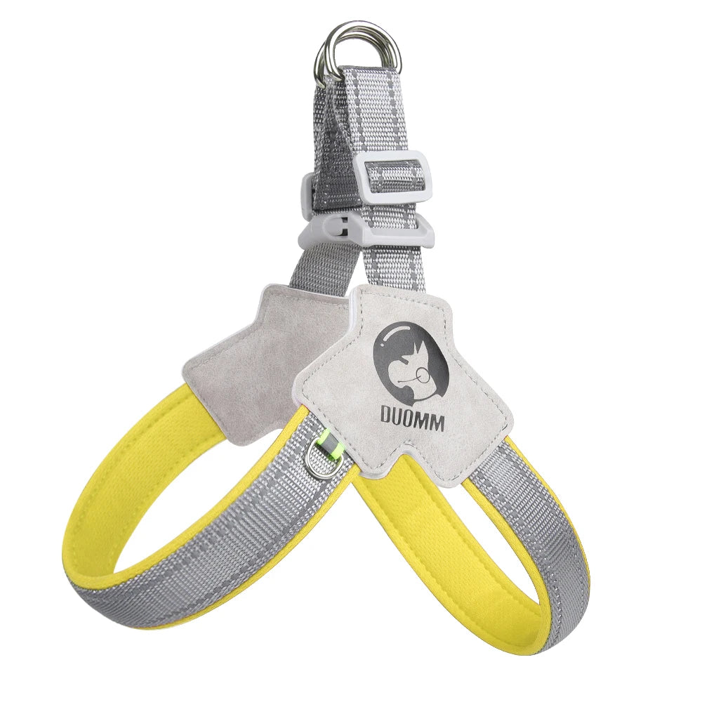 Dog Harness Chest Strap Four Seasons Breathable Mesh Walking Dog Saddle Dog Collar Night Reflective