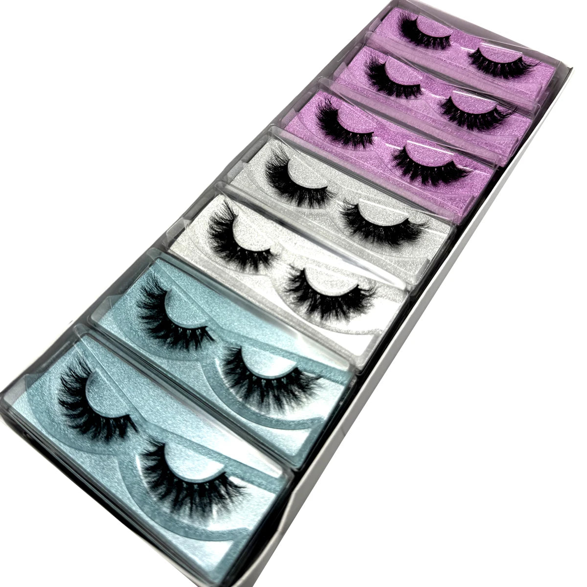 New 21Pairs Natural Fluffy Volume False Eyelashes Dramatic Thick 3D Mink Lashes Extension