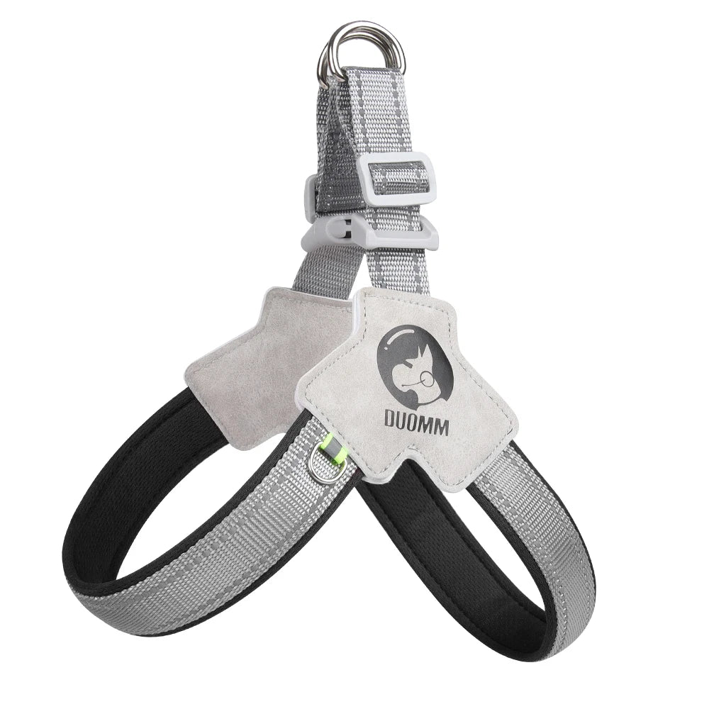 Dog Harness Chest Strap Four Seasons Breathable Mesh Walking Dog Saddle Dog Collar Night Reflective