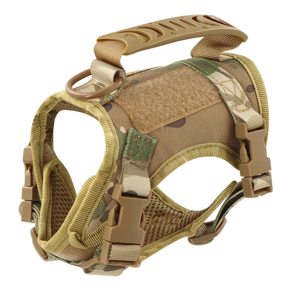 Tactical Puppy Harness Leash For Small Dogs Cats Adjustable Kitten Vest