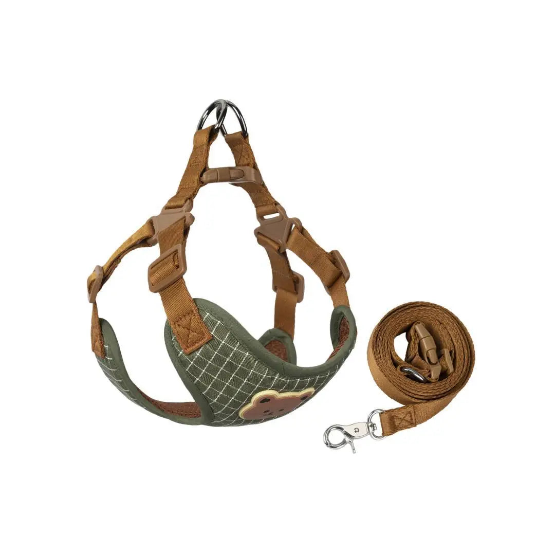 Dog Harness Leash Set Small Medium Dog Cat Vest Breathable