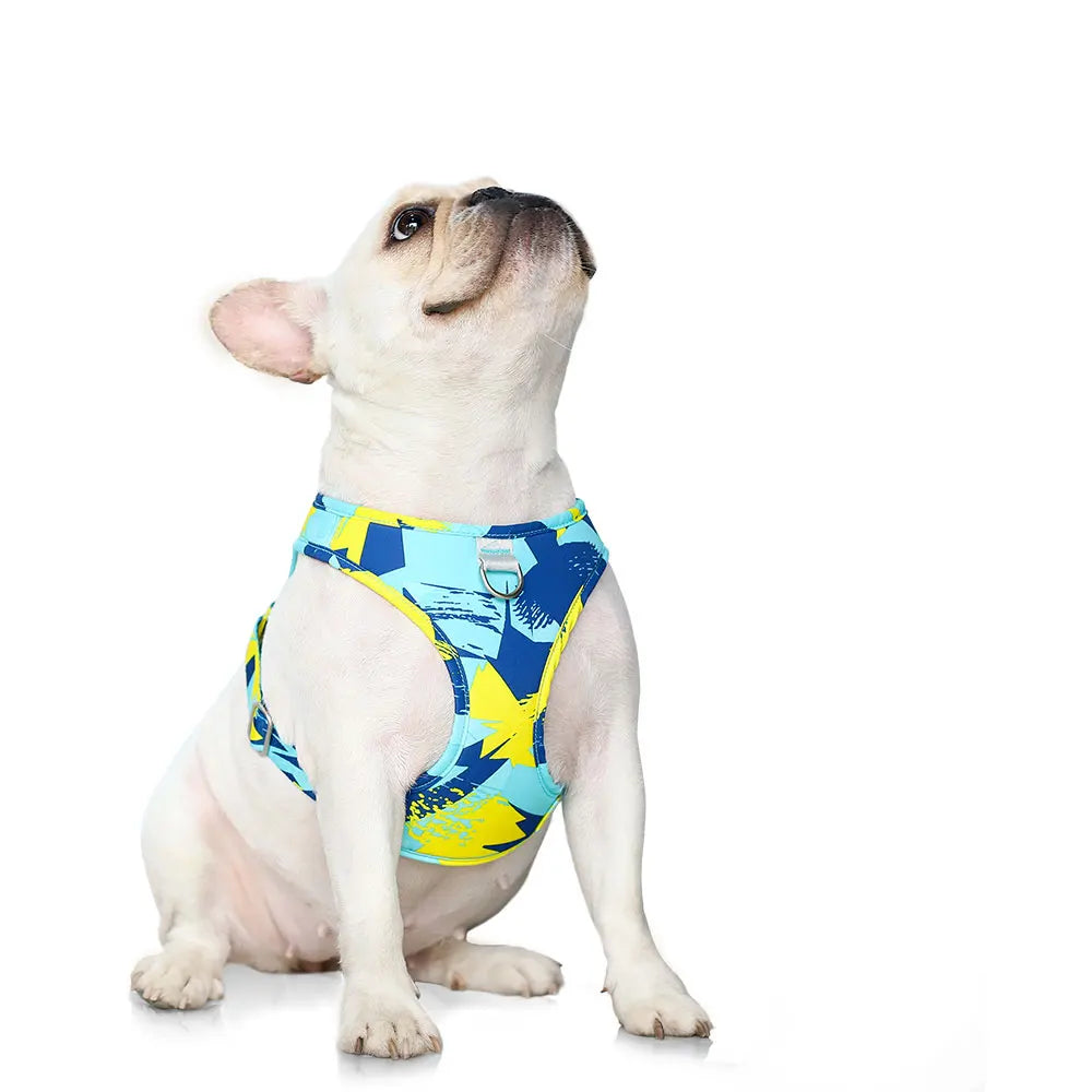 Dog Cat Harness Adjustable Vest Walking Lead Leash For Puppy Dogs Collar Polyester Mesh Harness