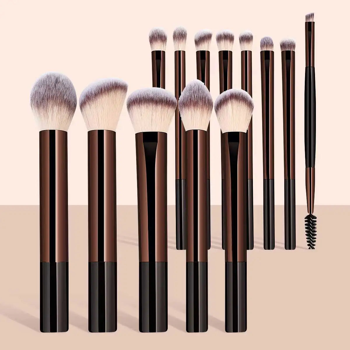 13 Pcs Professional Kabuki Makeup Brush Set Soft Dense Synthetic Multi Function